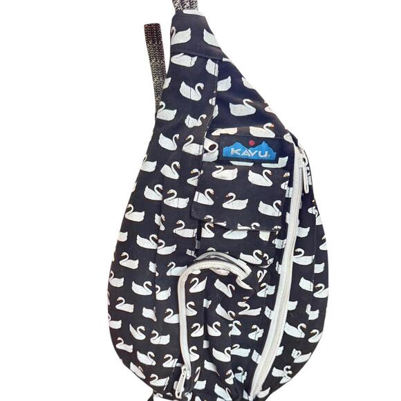 Kavu Swan Print Rope Sling Bag 🦢 - Picture 1 of 2